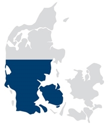 Kort over jylland